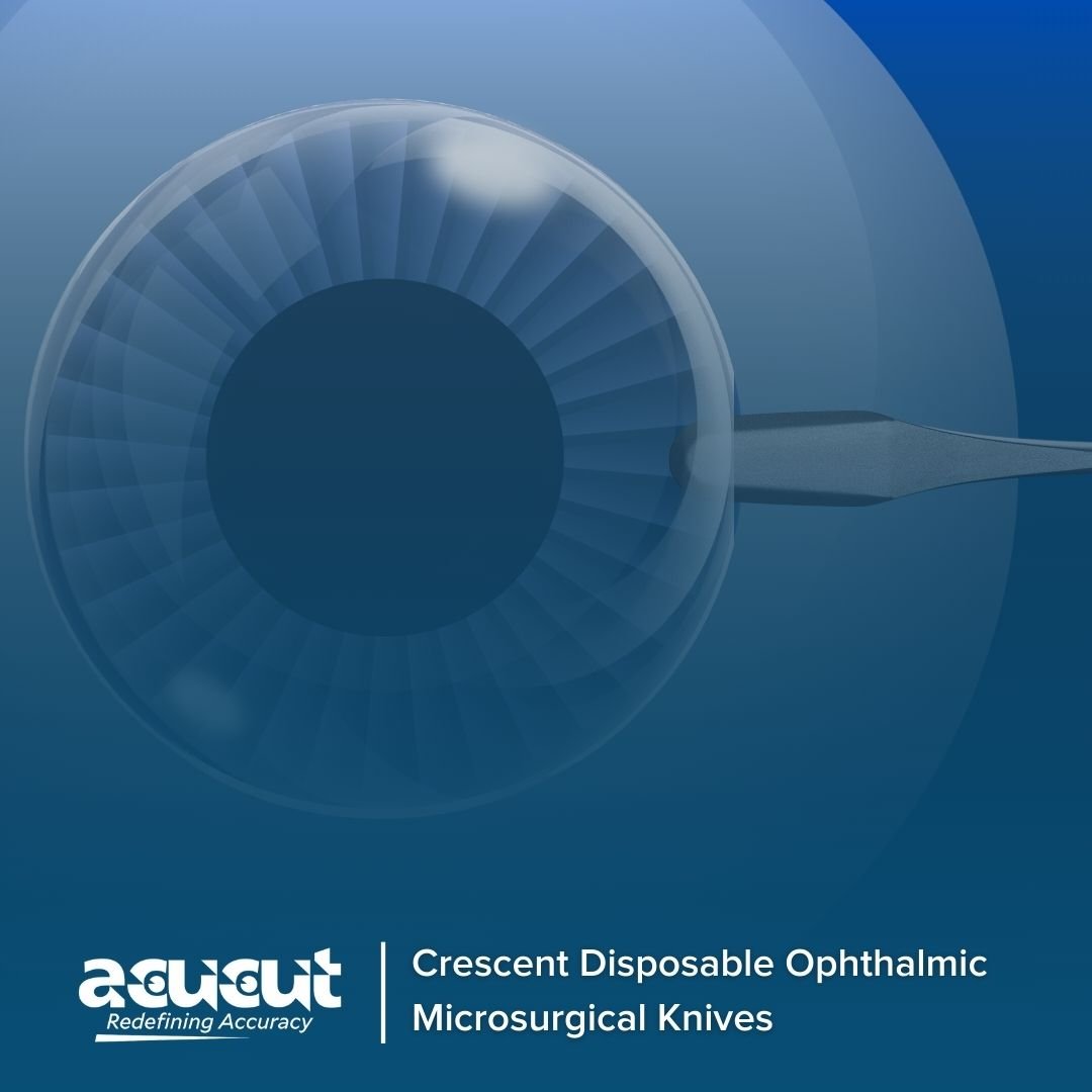 Crescent ophthalmic Microsurgical Knives